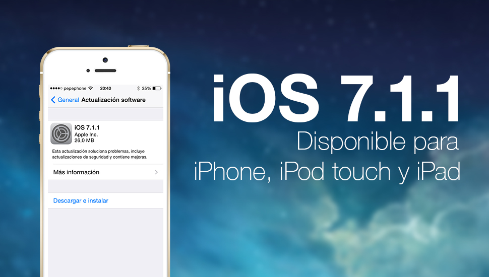 iOS 7.1.1 Tersedia iPhone iPad