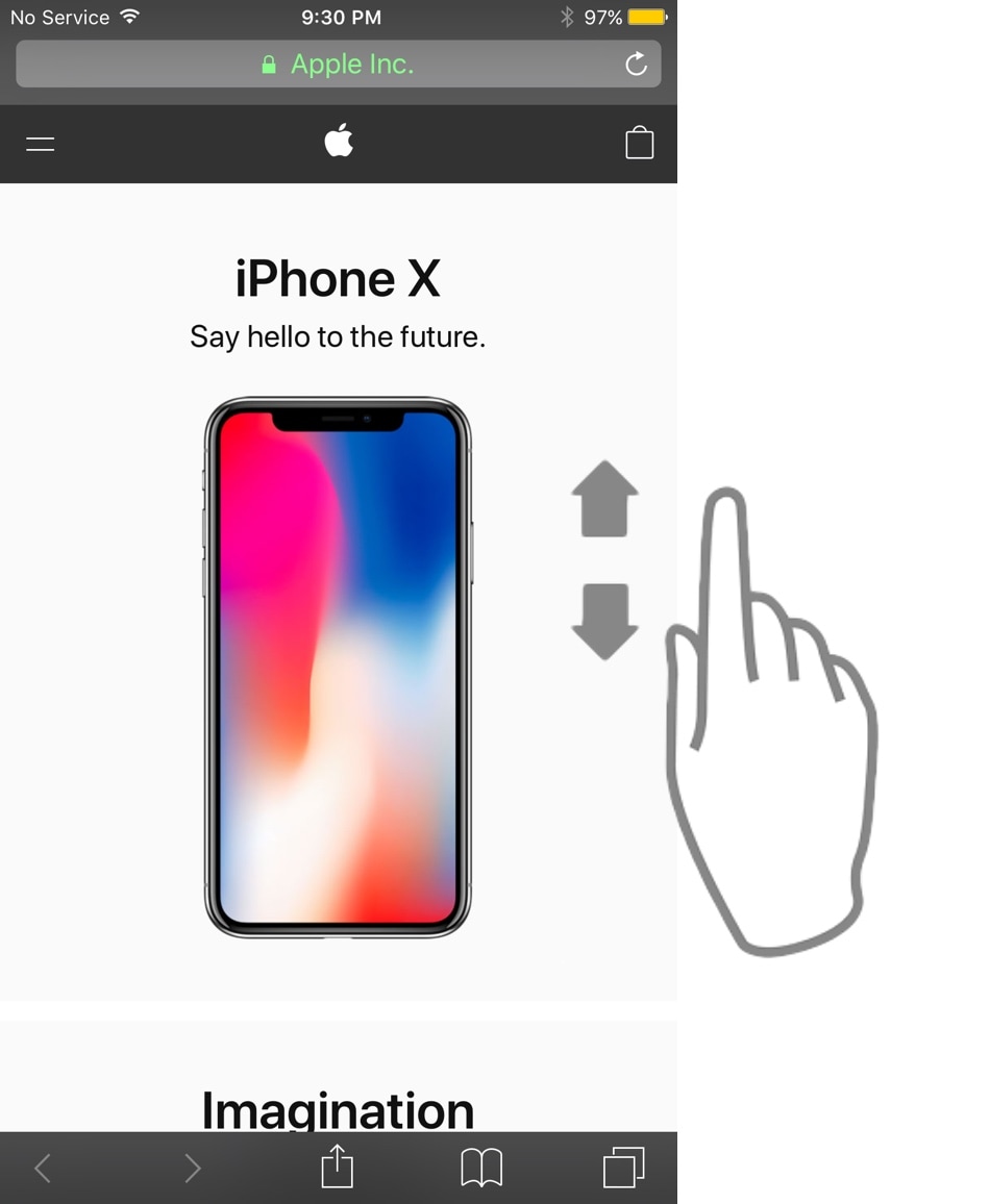 AutoScroll evita la fatiga de los dedos al desplazarse mucho en su iPhone 2
