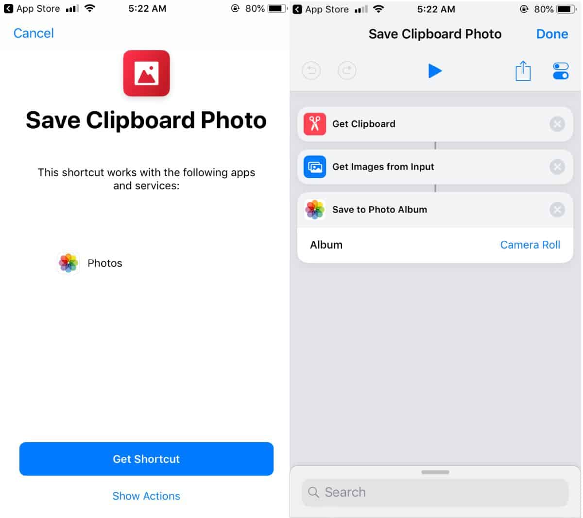 Bagaimana cara menyimpan foto dari clipboard ke gulungan kamera di iOS
