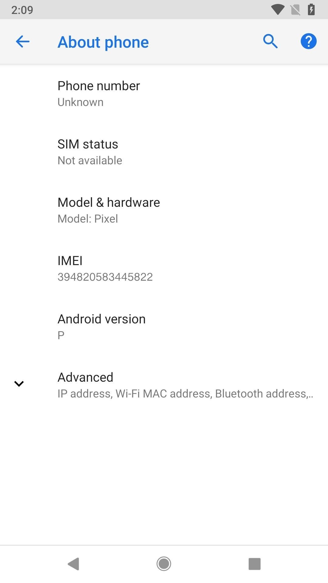 Cách mở khóa menu 'Tính năng quay số' của Android 9.0 Bánh mới để sửa đổi cấu hình của sistema