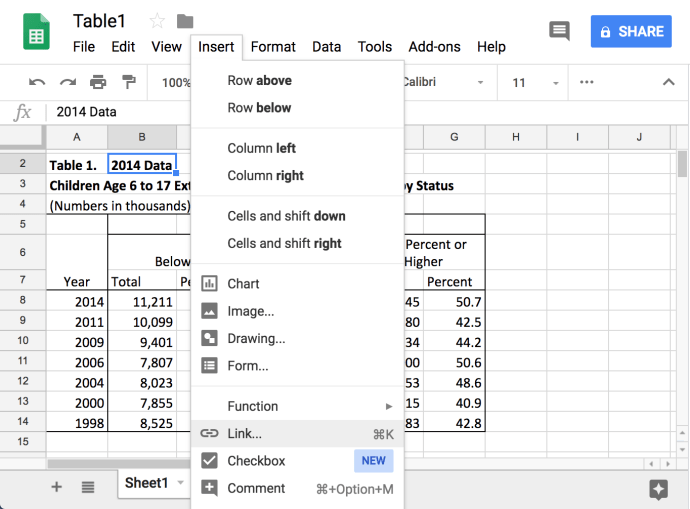 Cara Menghubungkan Data ke Tab Lain di Google Sheets 1