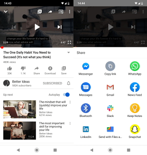 Cách kết nối YouTube Video tới Snapchat 1