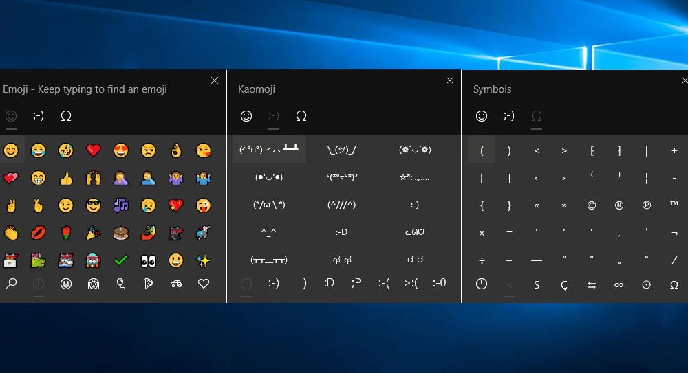 Cara menyisipkan simbol, emoji, dan Kaomoji dengan mudah Windows 10