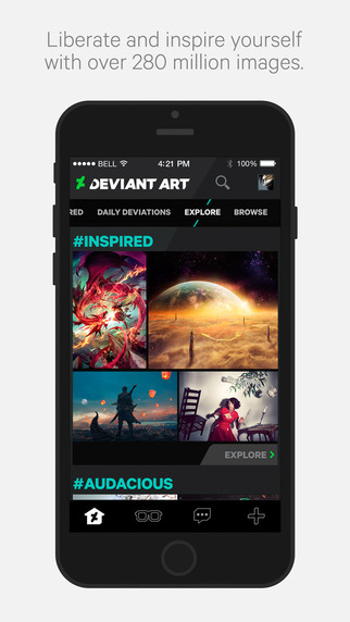 DeviantArt, aplikasi resmi komunitas desainer datang ke iPhone 3