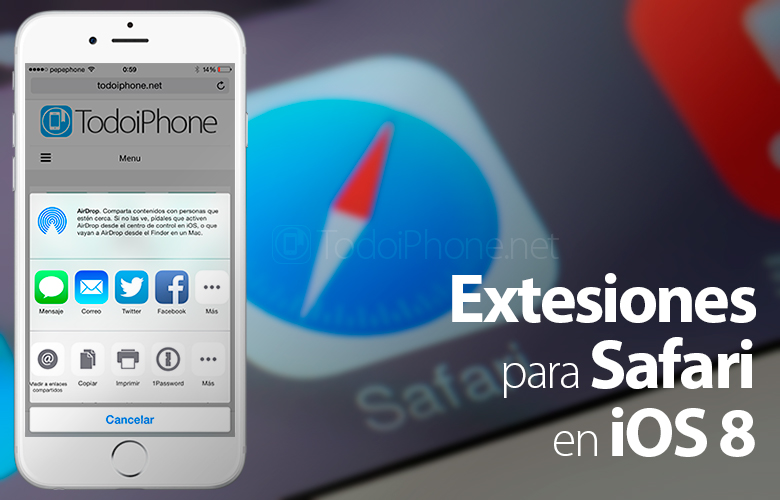 Продолжување за Сафари на iPhone со iOS 8 2