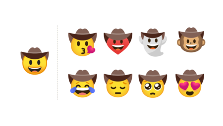 Bản gốc Vs New Emoji Cowboy