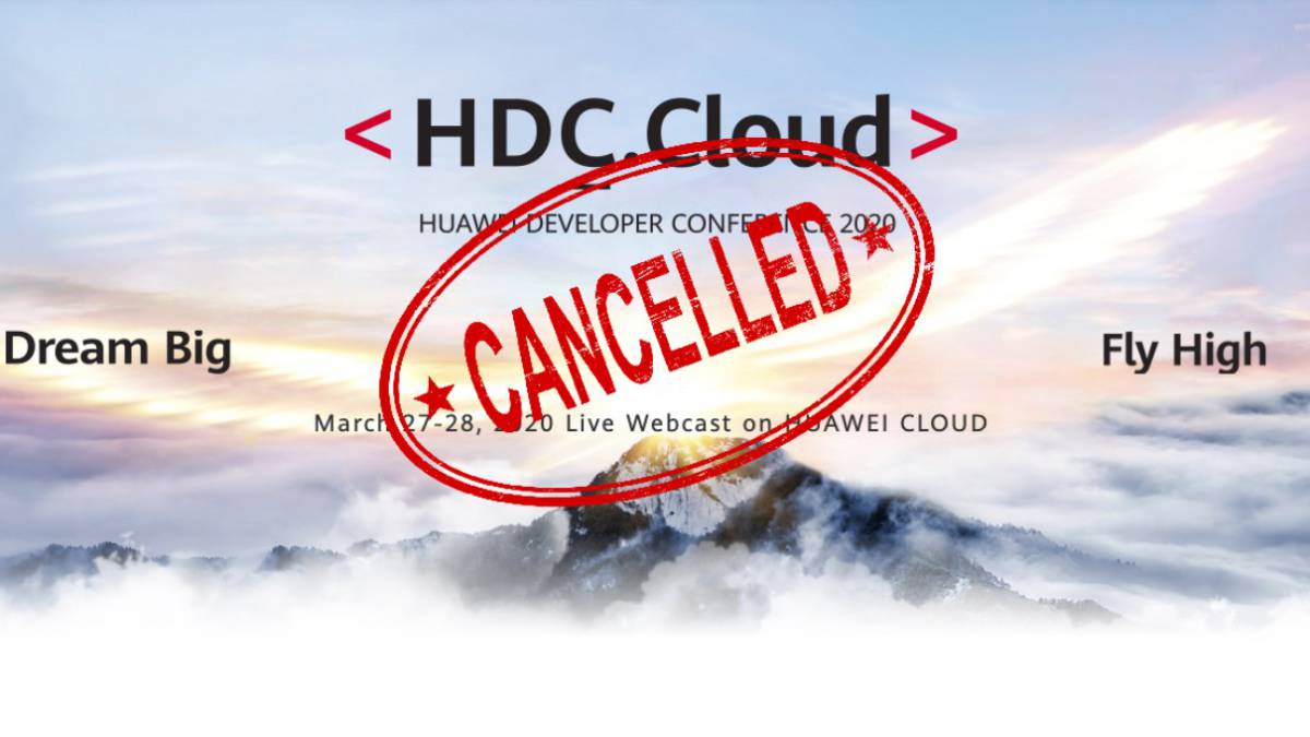 Huawei membatalkan acara HDC.Cloud 2020 untuk coronavirus