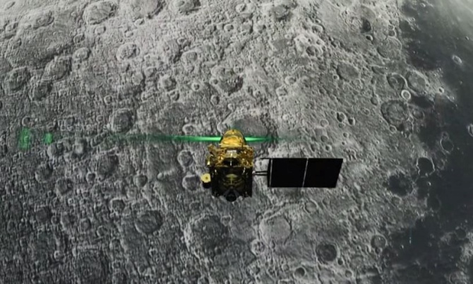 India menemukan modul pendaratan Vikram dari probe yang dikirim ke Bulan 1
