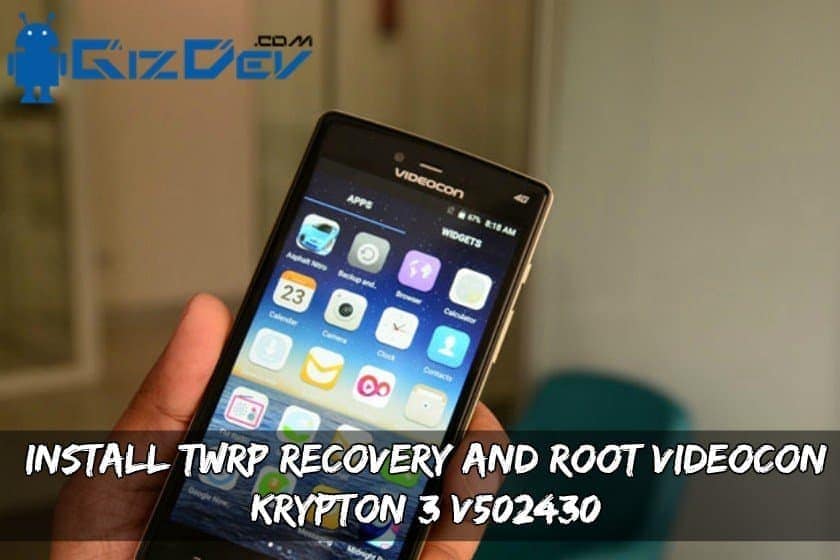 Installera TWRP Recovery och Root Krypton Videocon 3 v502430