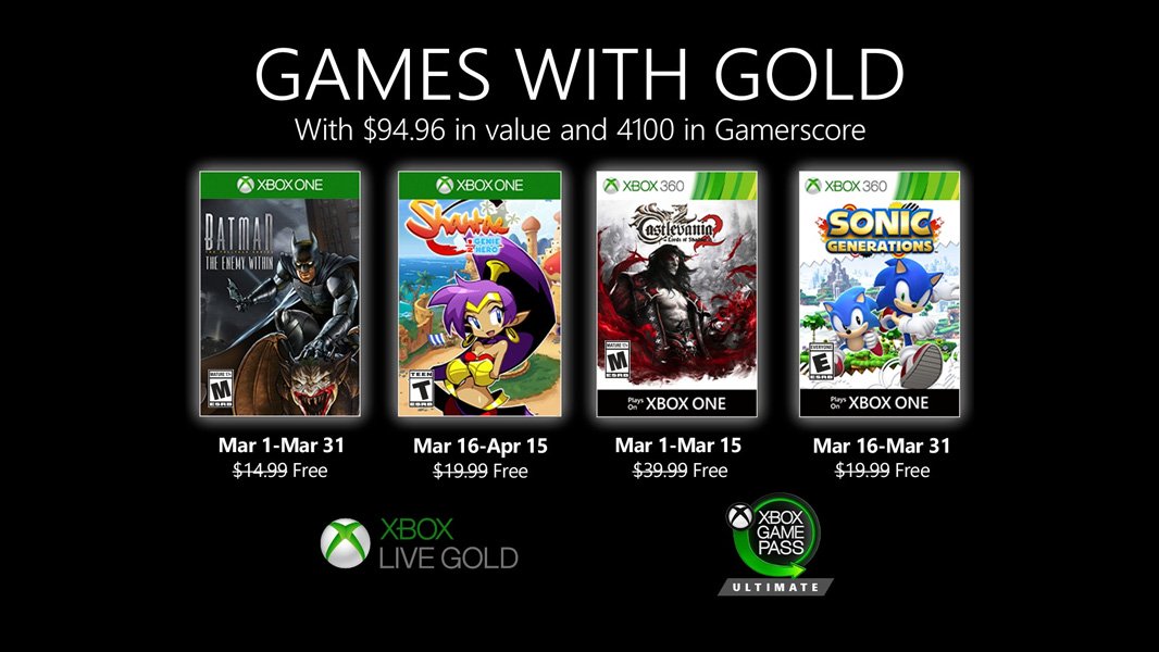 Microsoft Mengumumkan Game Xbox dengan Judul Emas untuk bulan Maret