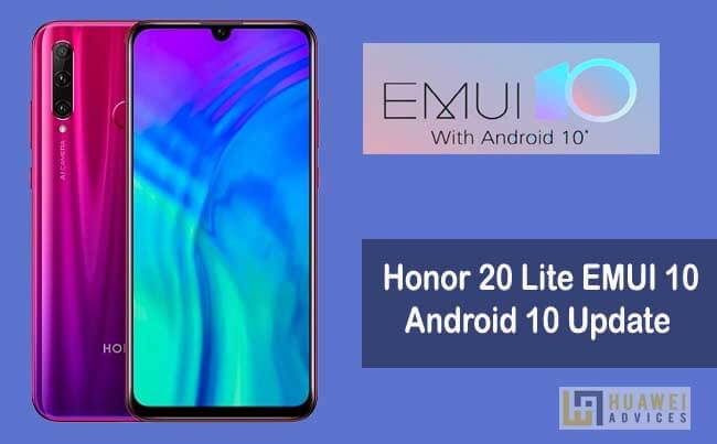 Pembaruan Honor 20 Lite EMUI 10 (Android 10) diluncurkan - Unduh [HRY-LX1T]
