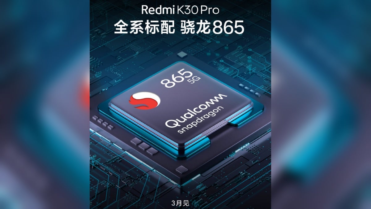 Redmi K30 Pro Officially Confirmed to Pack Qualcomm Snapdragon 865 SoC