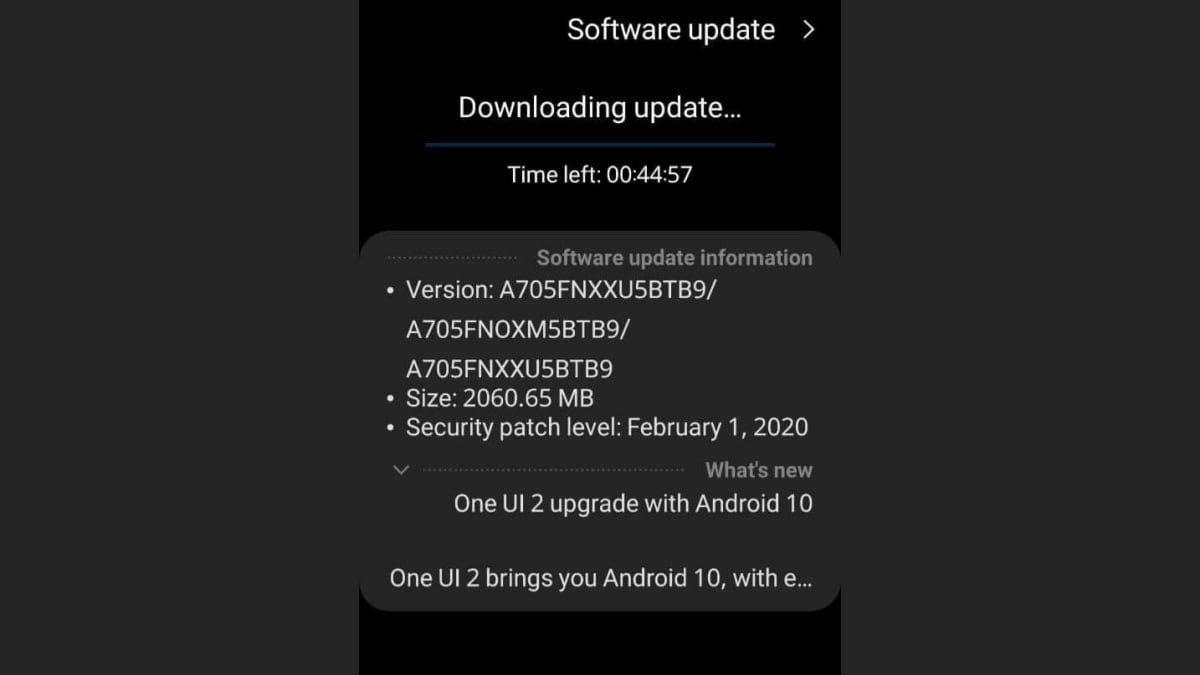 Samsung Galaxy A70 Starts Receiving Android 10-Based One UI 2.0 Update: Report