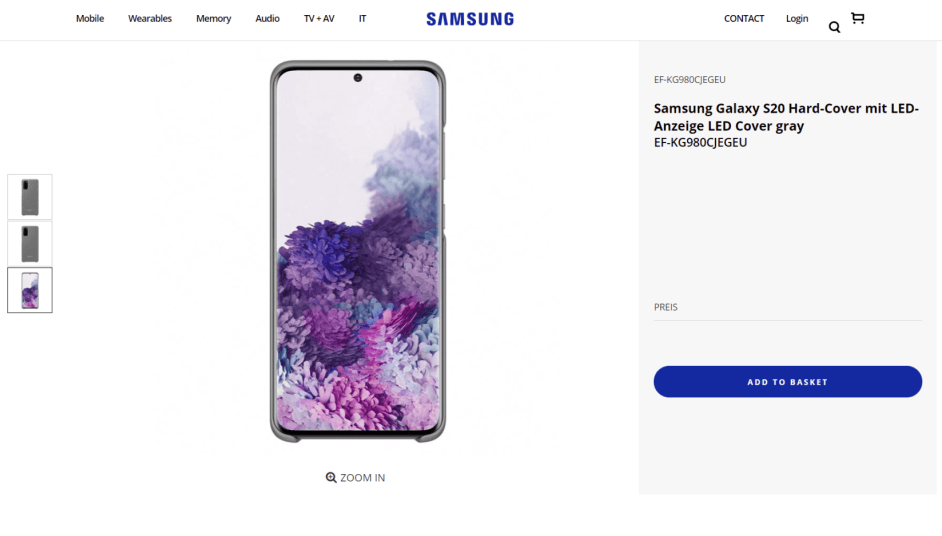  Gambar Samsung baru Galaxy S20 telah diposting ke situs web perusahaan beberapa hari sebelum peluncuran seluler
