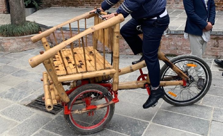 Sepeda ekologis terbuat dari bambu