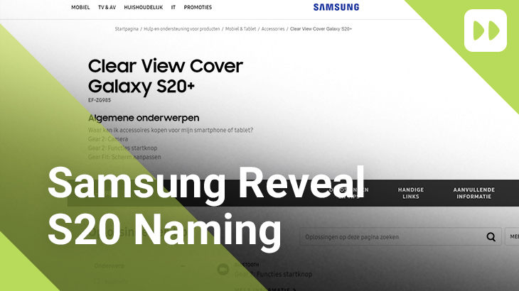 Situs Web Samsung Terkonfirmasi Secara Tidak Resmi Galaxy S20 Penamaan