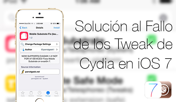 Solusi Bug Tweaks Cydia iOS 7
