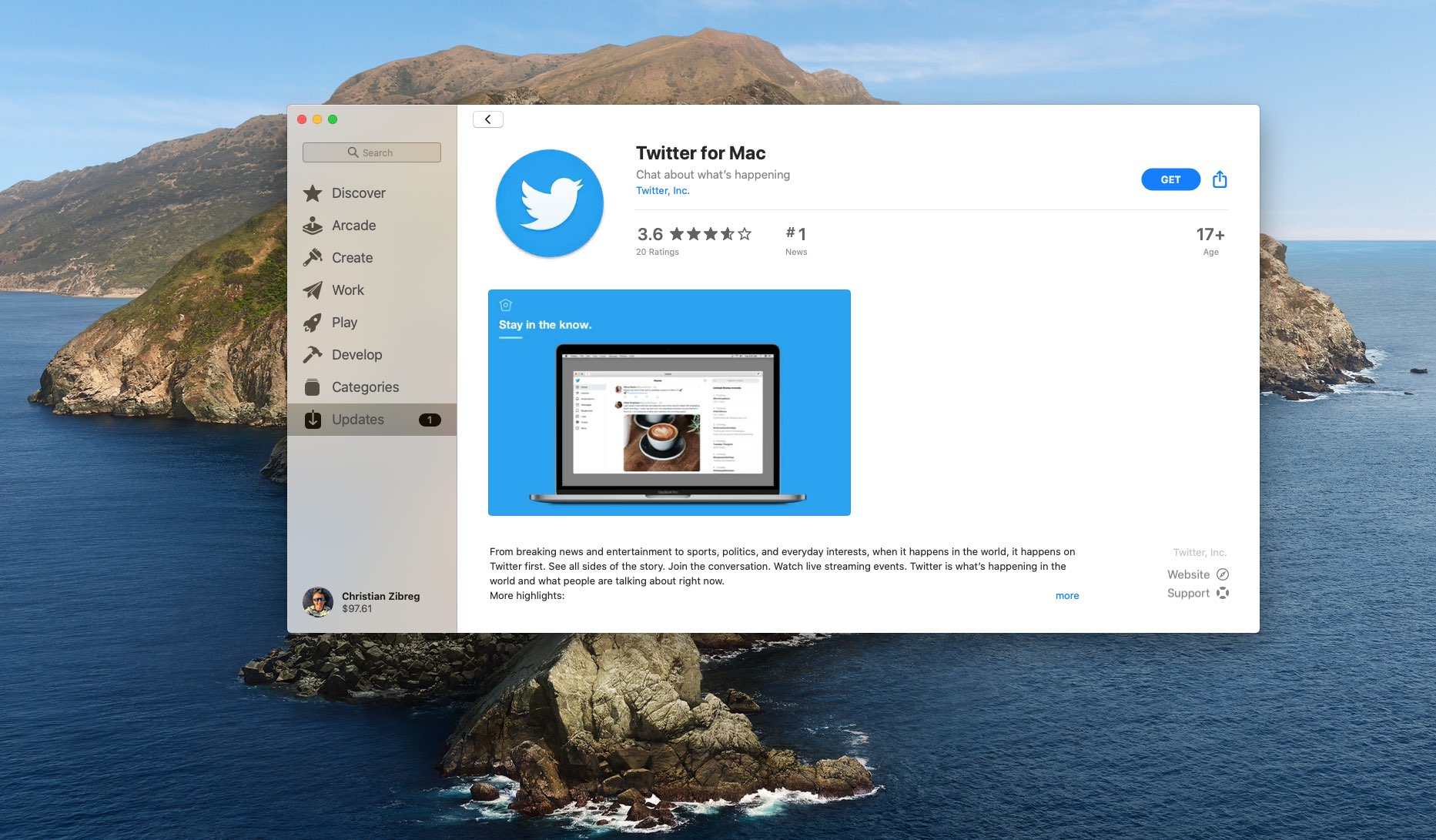 Twitter  para Mac mejora la compatibilidad con Touch Bar, solucionando problemas de congelación de aplicaciones 2
