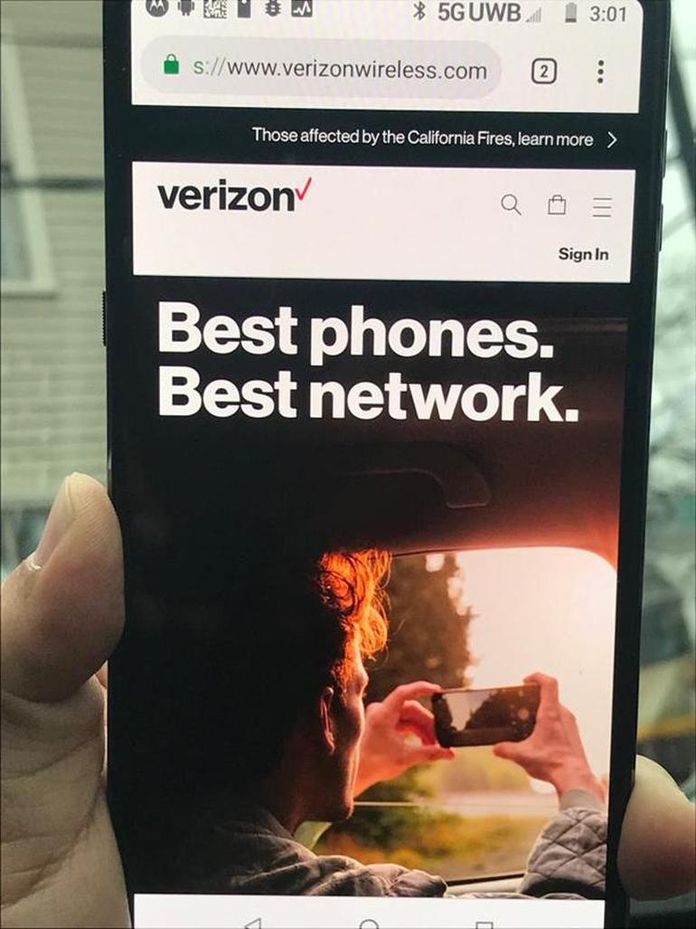 Verizon ansluter smartphones till 5G-nätverk