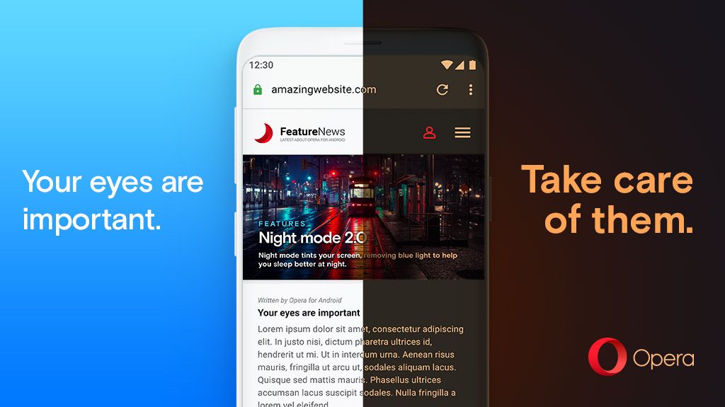 Versi Opera Terbaru Untuk Android Memberi Webpage Apa Saja Mode Gelap