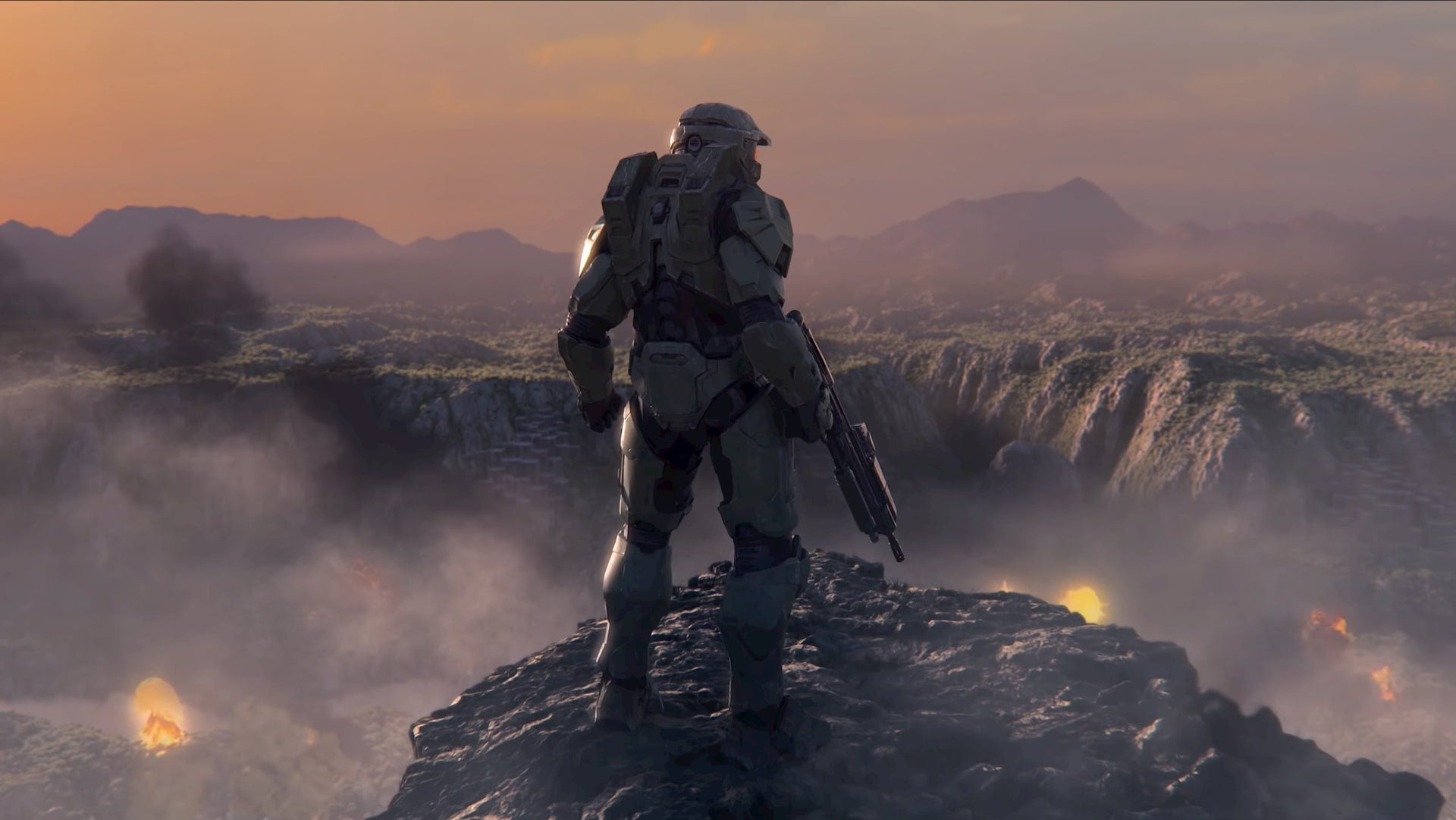 Perakitan Halo selama presentasi Xbox Series X