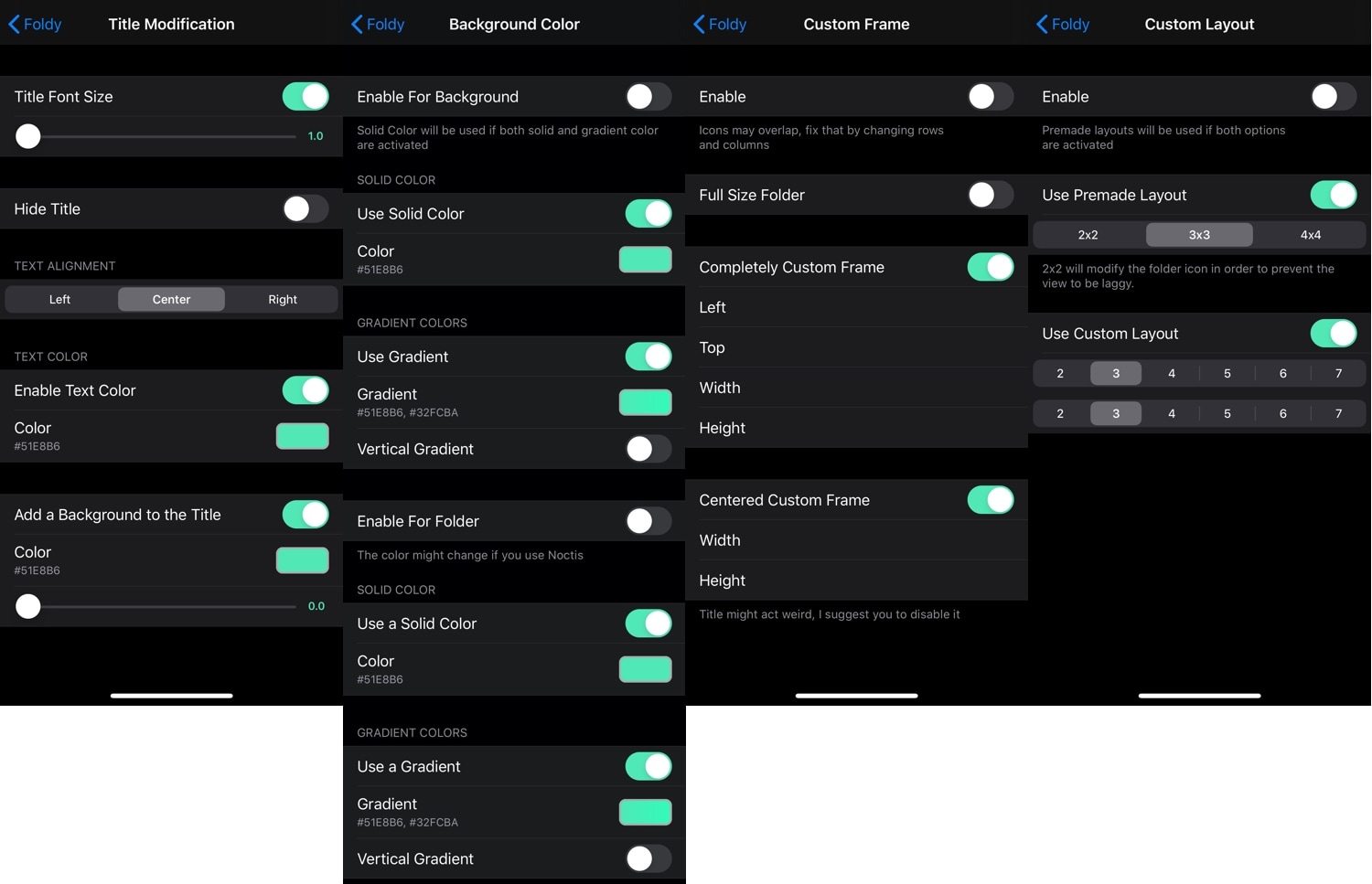 Kontrol folder di layar beranda iPhone Anda dengan Foldy 4