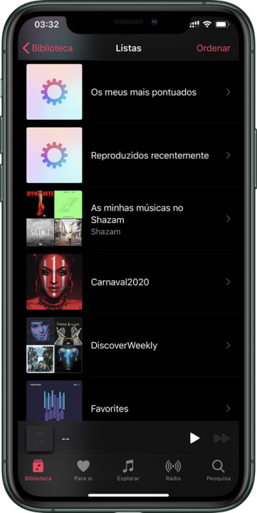 Gambar aplikasi Shazam dengan Apple Musik