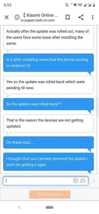 Setelah semua Android 10 dihapus dari Xiaomi Mi A3 karena masalah ketidakstabilan serius 1