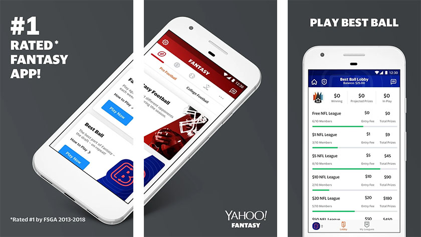 Yahoo Fantasy Sports adalah salah satu aplikasi olahraga fantasi terbaik untuk android