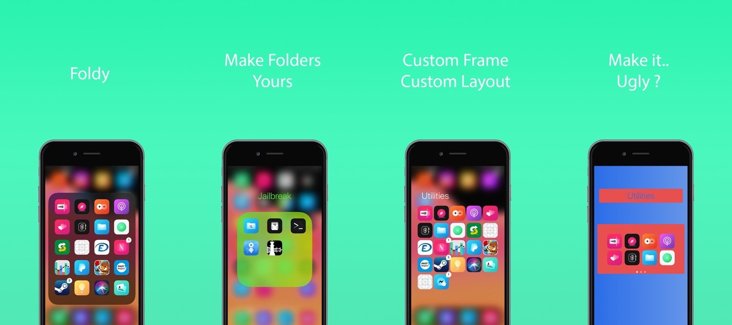 Điều khiển thư mục trên màn hình chính của iPhone bằng Foldy 2