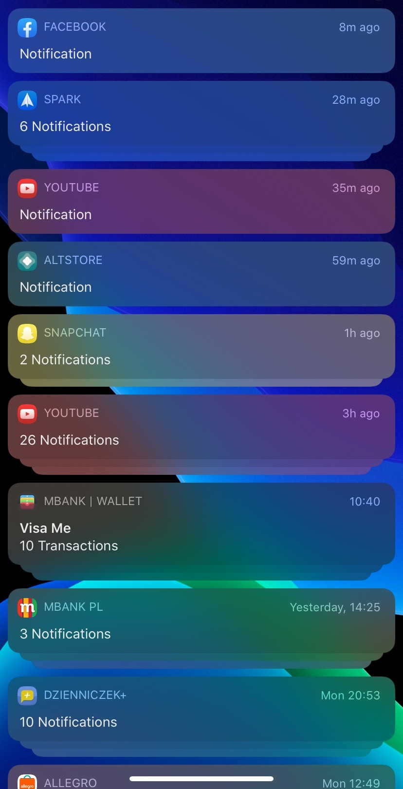 ColorfulNotif делает баннеры уведомлений iOS более красочными 2